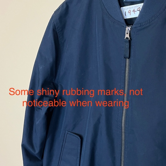 Everlane Uniform Full Zip Utility Bomber Jacket - Men's Size M - Blue - Picture 4 of 13